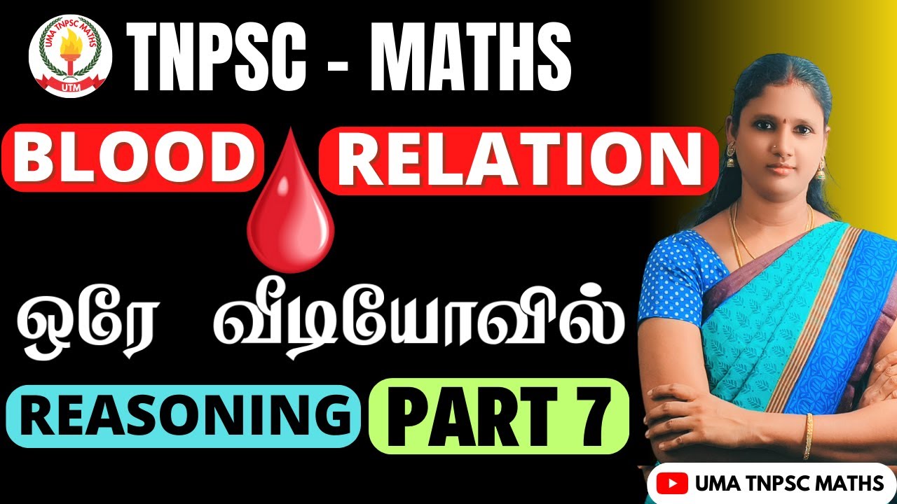👨‍👩‍👧‍👧யாருக்கு யார் என்ன உறவு? இந்த ஒரு VIDEO பாத்தா போதும் - BLOOD RELATIONS👨‍👧REASONING PART 7