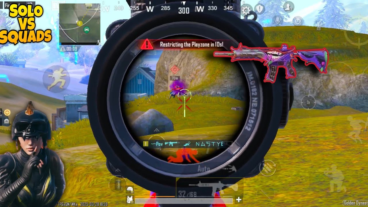 The fool m416 hit effect 🤡 solo vs squad wiped