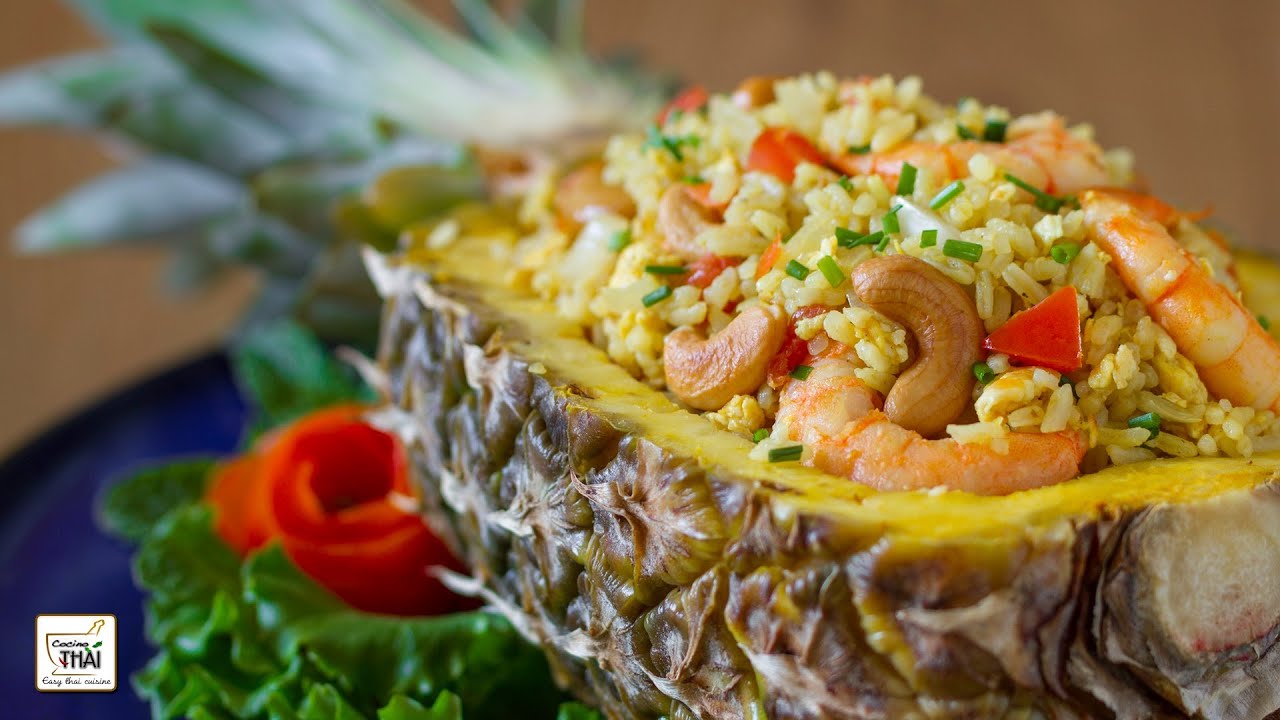 Como hacer Arroz frito con piña 