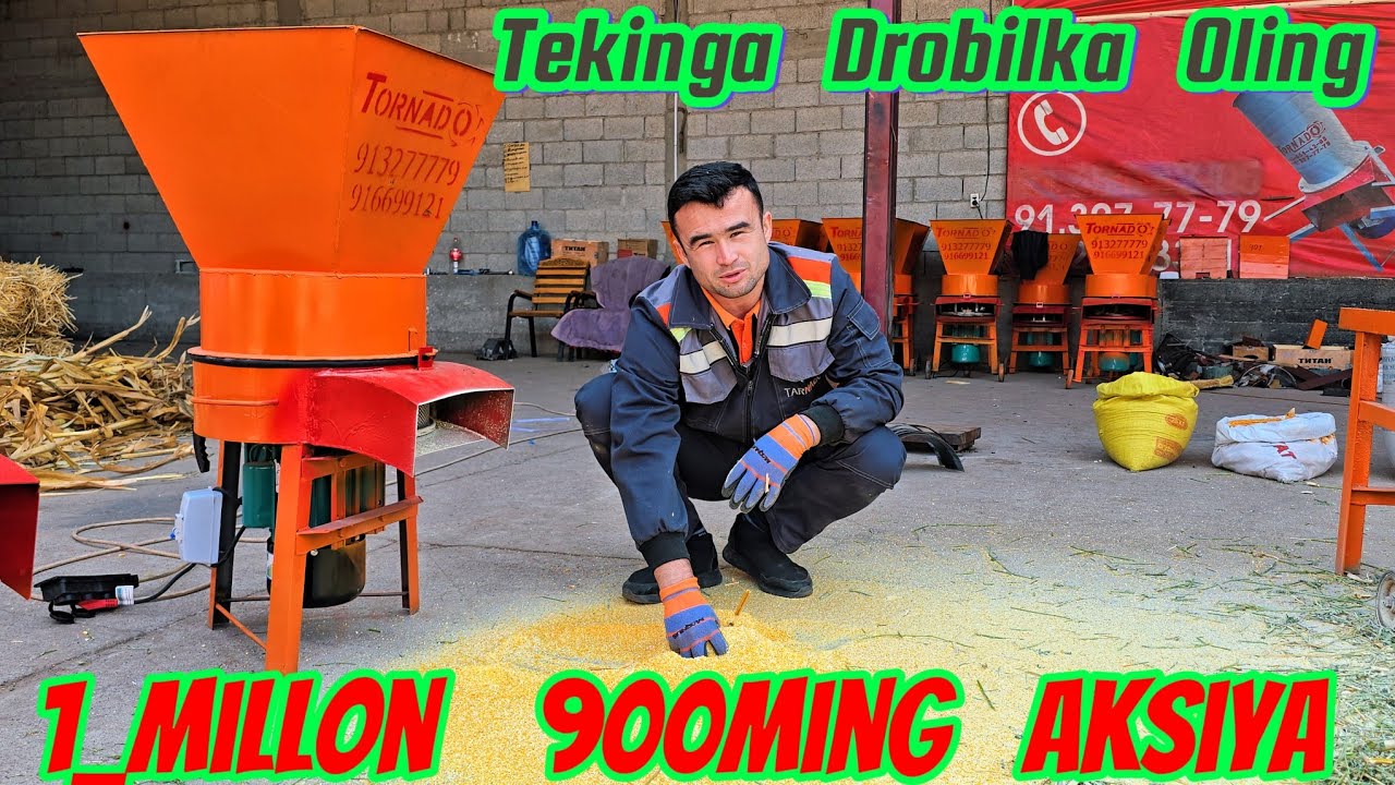 TEKINGA Drobilka Oling 😱  1_Millon 900ming Aksiya TORNADO N_1 28-Oktyabr, 2025
