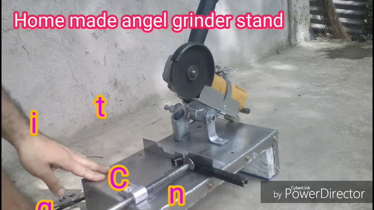 Home made angel grinder stand@new version