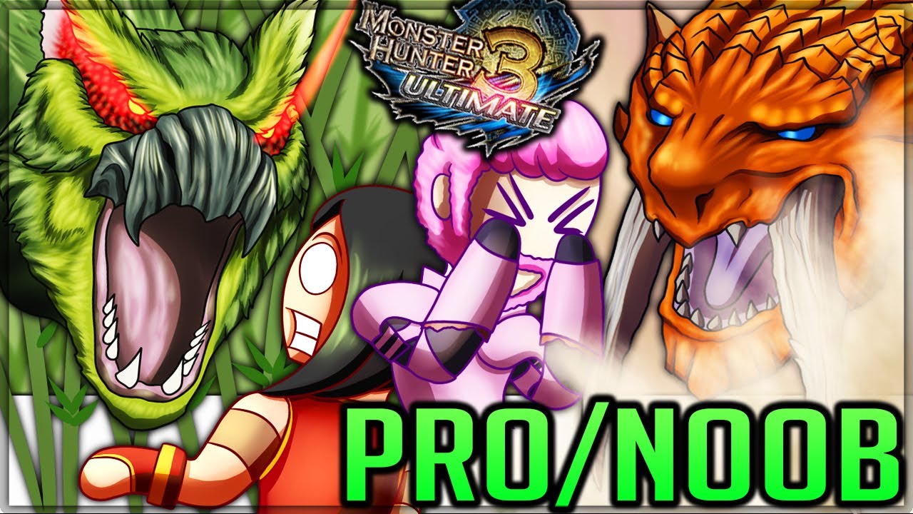 BAD SUBSPECIES MAKE COTTON ANGRY - Pro and Noob VS Monster Hunter 3 Ultimate! #proandnoob #mh3u