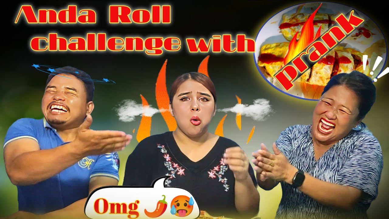 EGG ROLL CHALLENGE WITH PRANK || PRANK MATHI PRANK 😂|| FOOD CHALLENGE ❤️