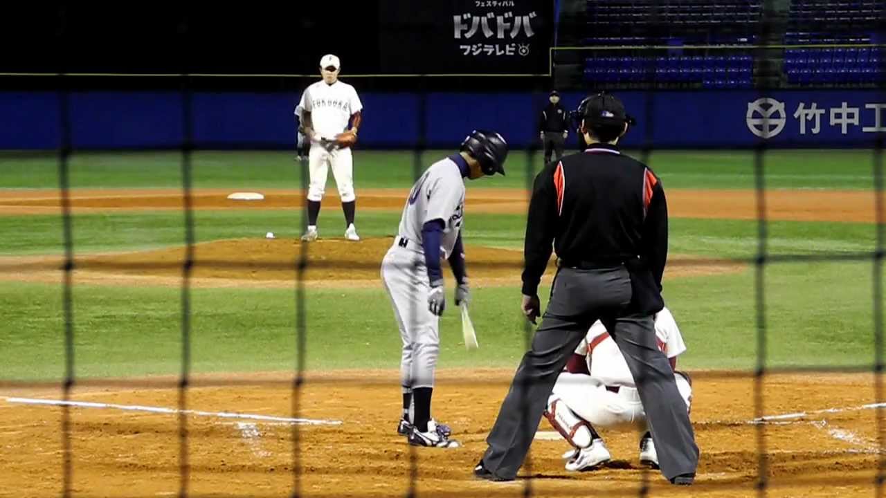 道都大 大累進 対 福岡大 行弘剛 明治神宮 20121110　三振