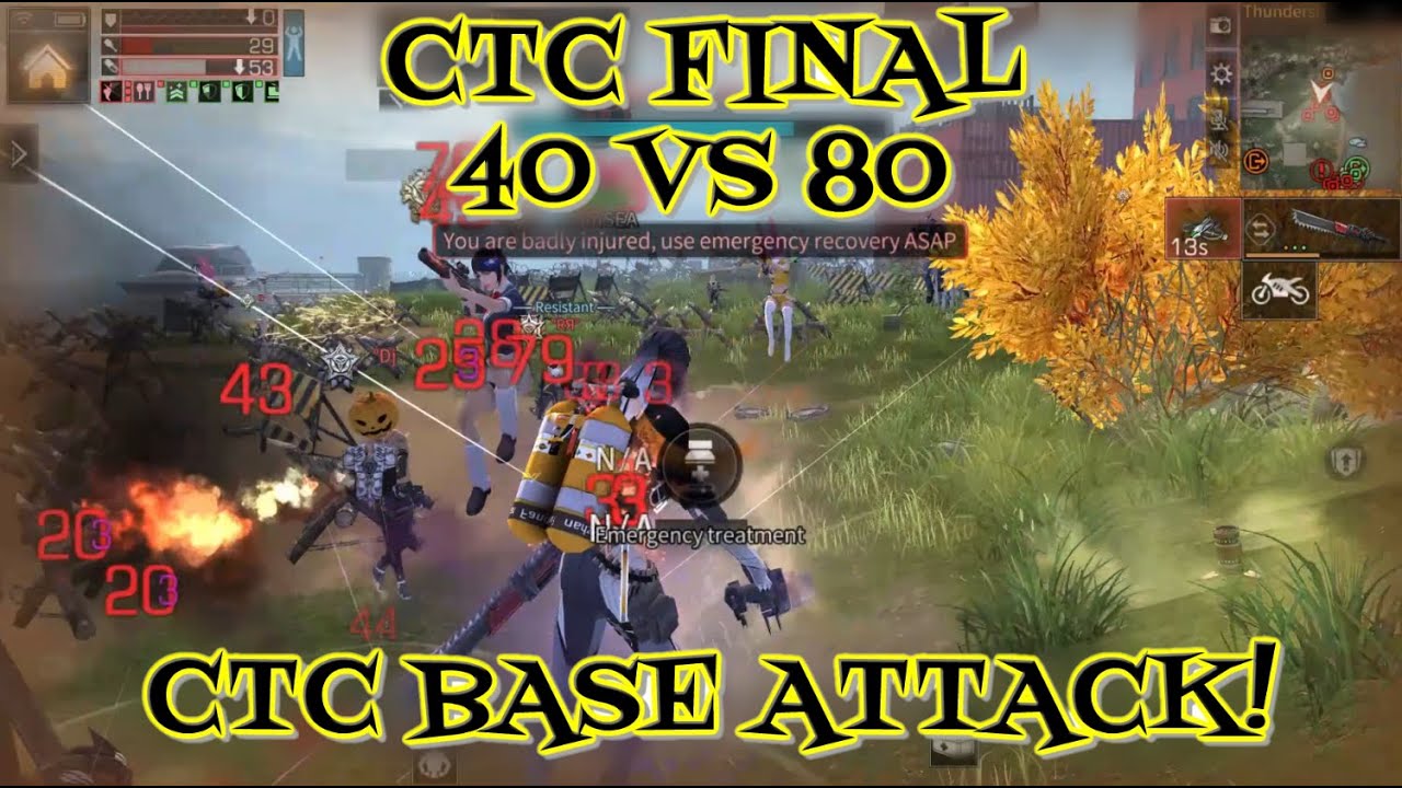CTC Base Attack! 40 VS 80 The Most Intense Final! Outnumbered, but still Fight!