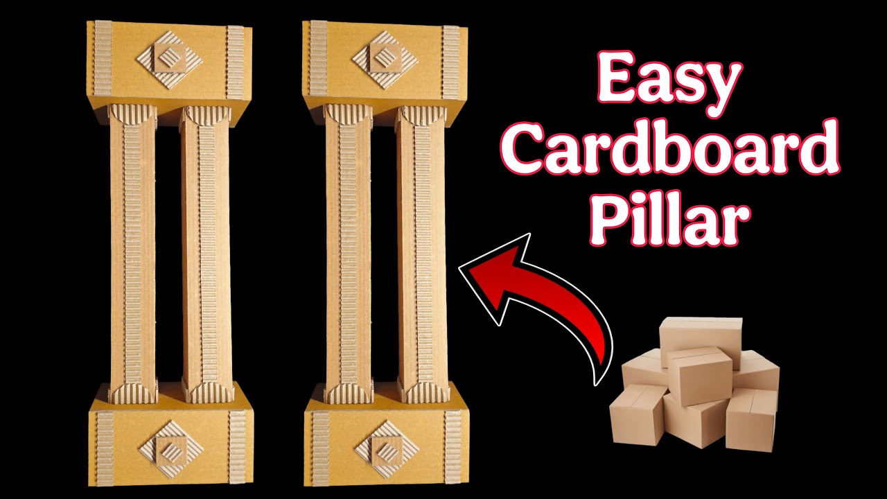 Cardboard Pillar for Ganapati Decoration Cardboard Pillar Decoration Ideas For Home Cardboard Pillar