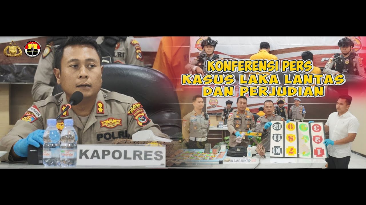 Polres Belu Gelar Konferensi Pers Pengungkapan Kasus Laka Lantas dan Judi Bola Guling