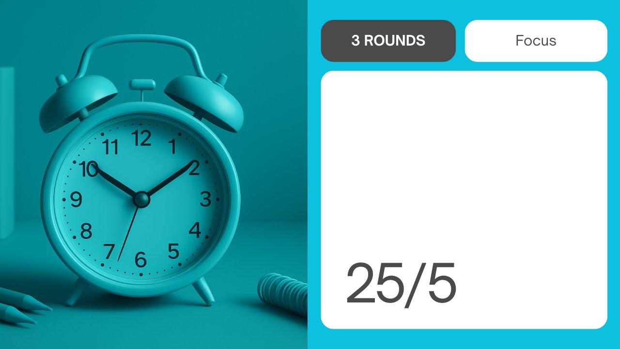 Pomodoro 25/5 | Study & Focus Timer
