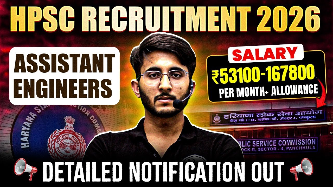 HPSC AE Recruitment 2026 | ₹53,100&ndash;1,67,800 Salary | HPSC AE Notification 2026 | Engineers Wallah