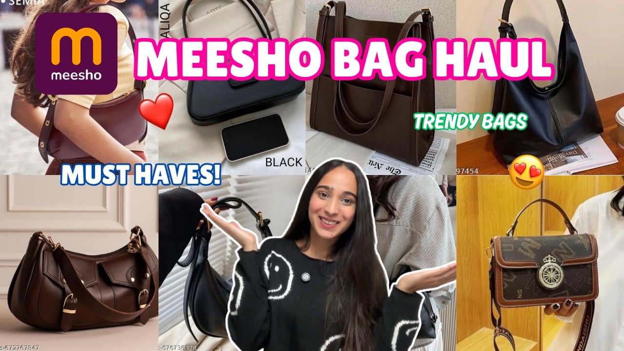 MEESHO BAG HAUL | TRENDY BAGS | AFFORDABLE BAGS | MEESHO FINDS | HONEST REVIEW❤️✨