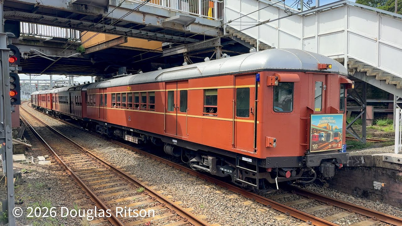 880K - F1 - 100th anniversary of the first electric train in NSW - Trip 5. Erskineville 1401 1/3/26