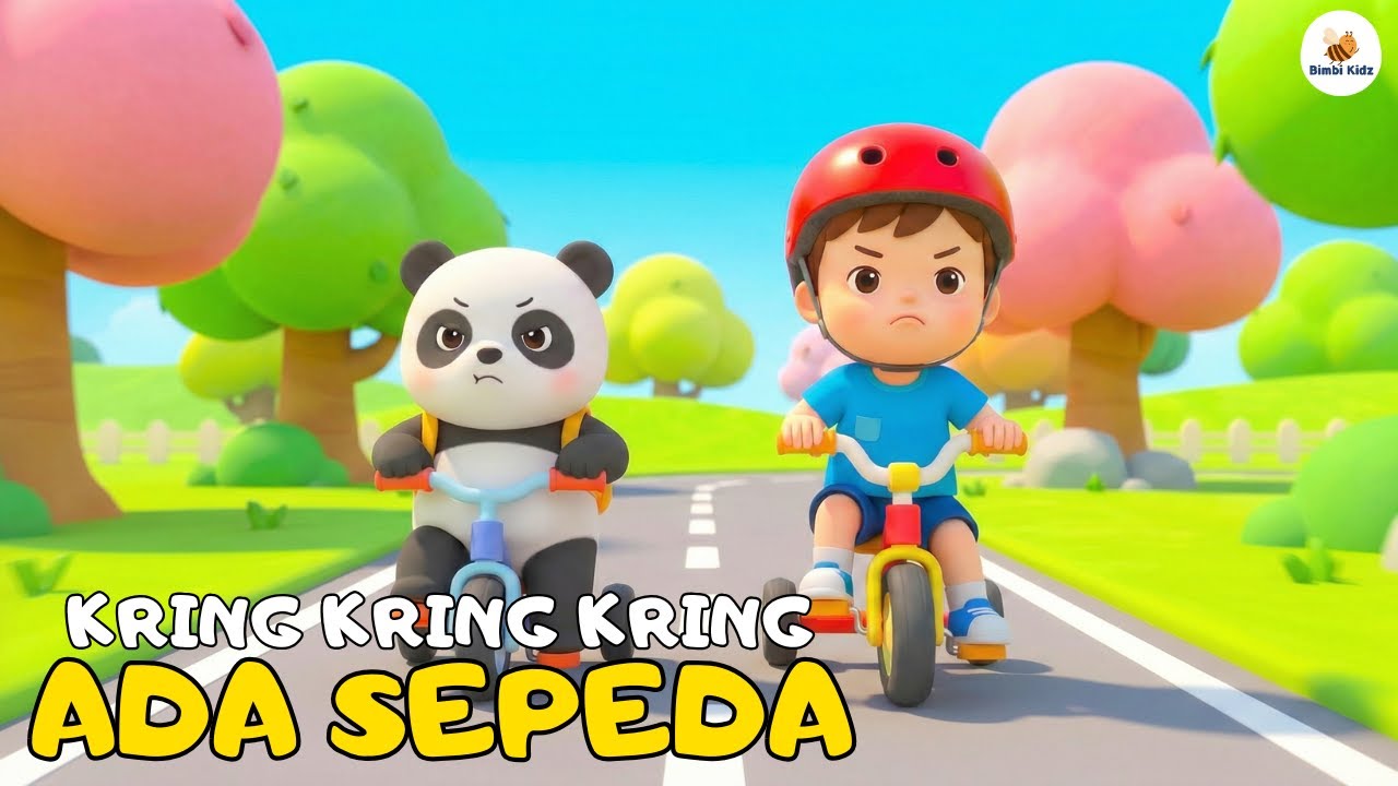 Kring Kring Ada Sepeda - Lagu Anak Balita Indonesia Terbaru Versi 2025 - Lagu Anak Populer