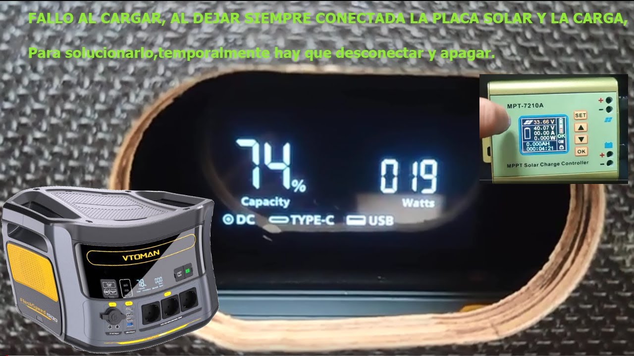 Vtoman fast speed 1500 NO CARGA SE BLOQUEA