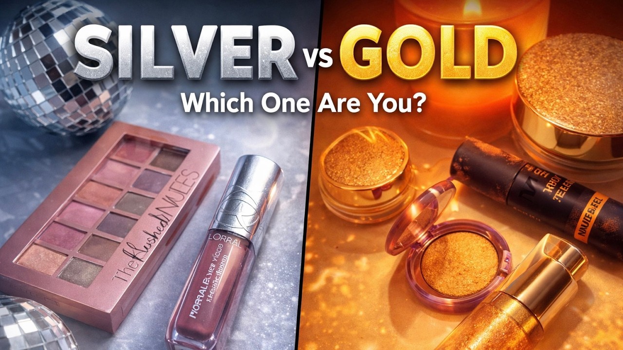Silver vs Gold Makeup ✨ Build Your Look Around Your Metal | Cool vs Warm Tone Beauty Guide
