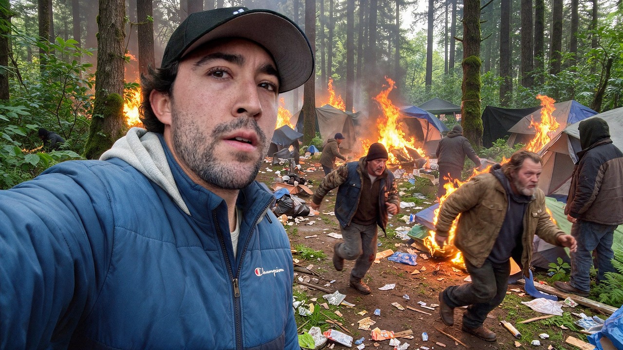 Inside the Deadly Jungle Where Homeless People Burn Alive...