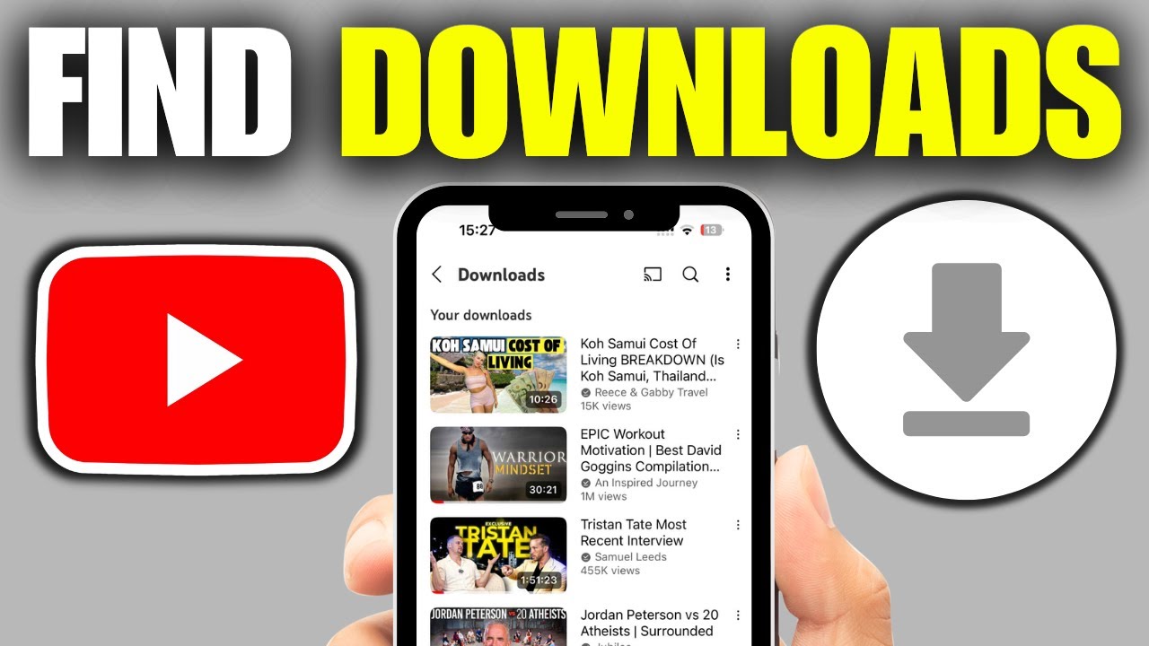Where To Find YouTube Downloads on Mobile (iPhone & Android)