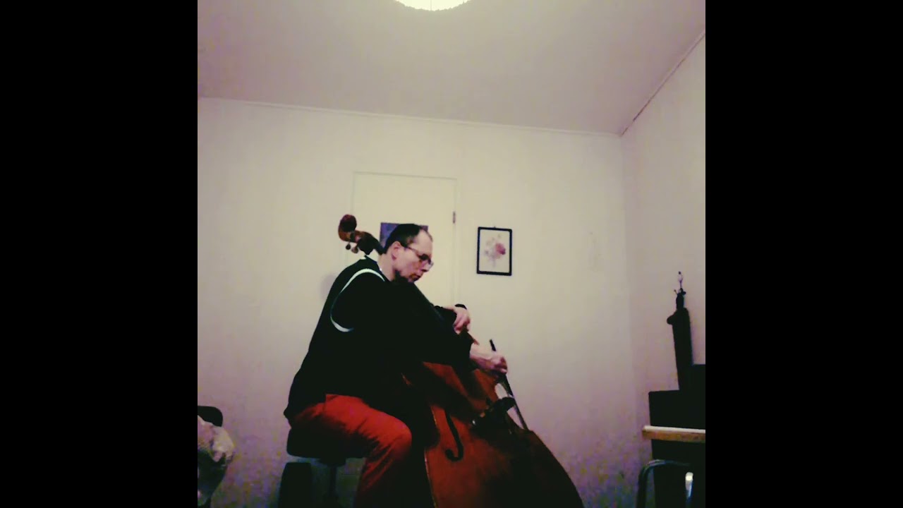 Täällä Pohjantähden alla (Trad.) Kontrabasso & taustanauha (Vintage style video)