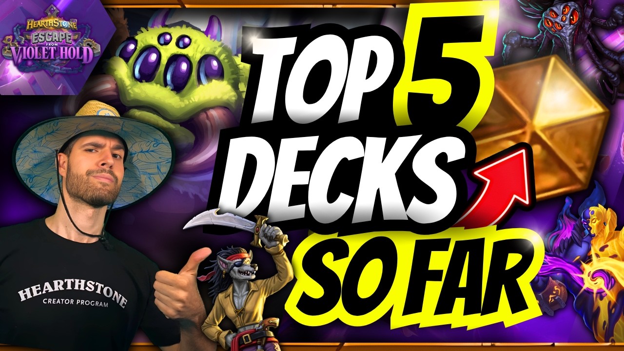 🏆 TOP 5 BEST DECKS AFTER THE LATEST PATCH! Hearthstone Meta Report 🔥