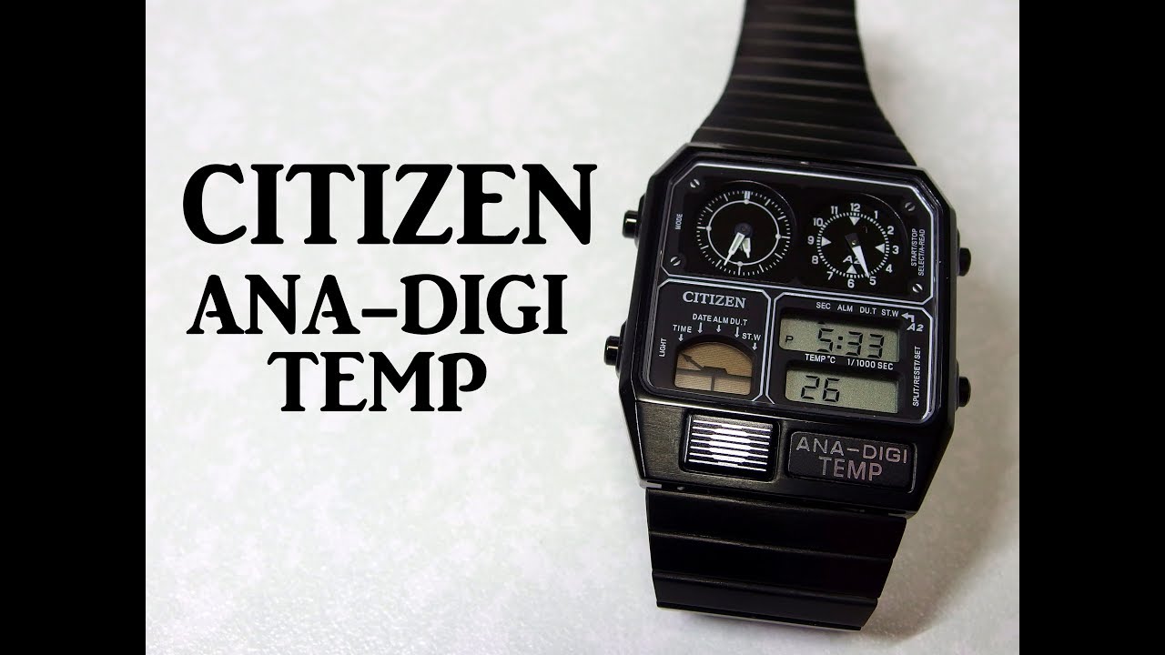 CITIZENの個性派腕時計　アナデジテンプ　各機能紹介