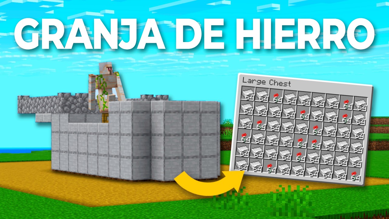 Granja de Hierro Minecraft 1.21.10 JAVA - 450+ por Hora!