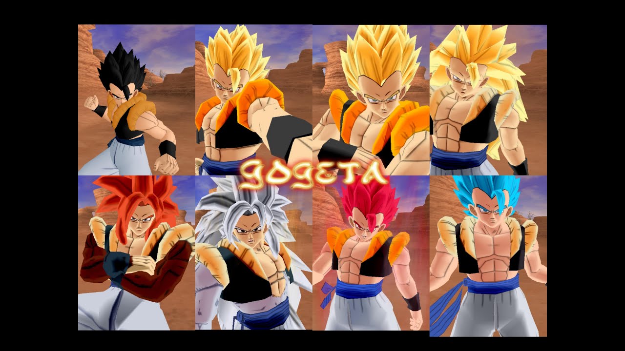 Gogeta all form (HQ)|Dragon Ball Z Budokai Tenkaichi 3