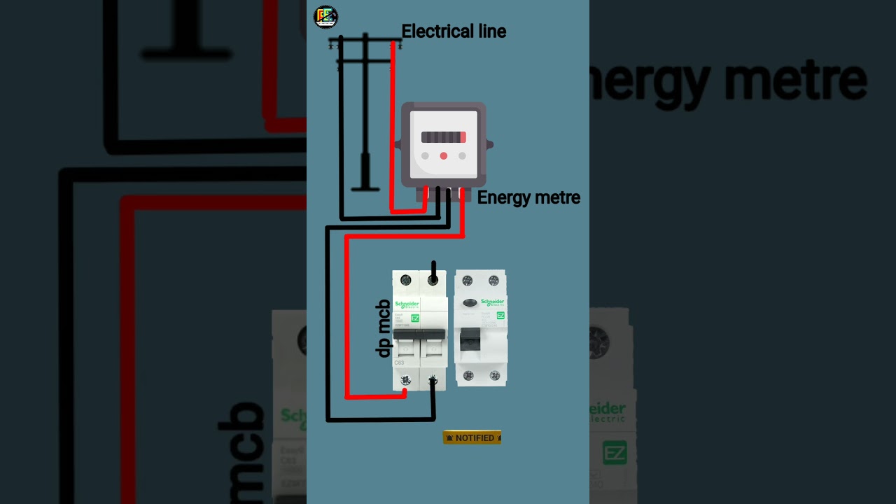 How to RCCB Wiring Connection #electronic #shorts