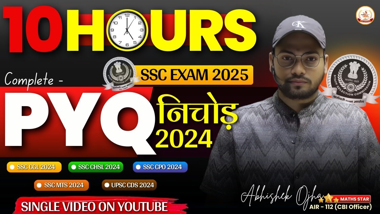 Complete PYQ For SSC CGL 2025 | Complete PYQ in Single Video | CGL Previous Year Questions 🔥🔥