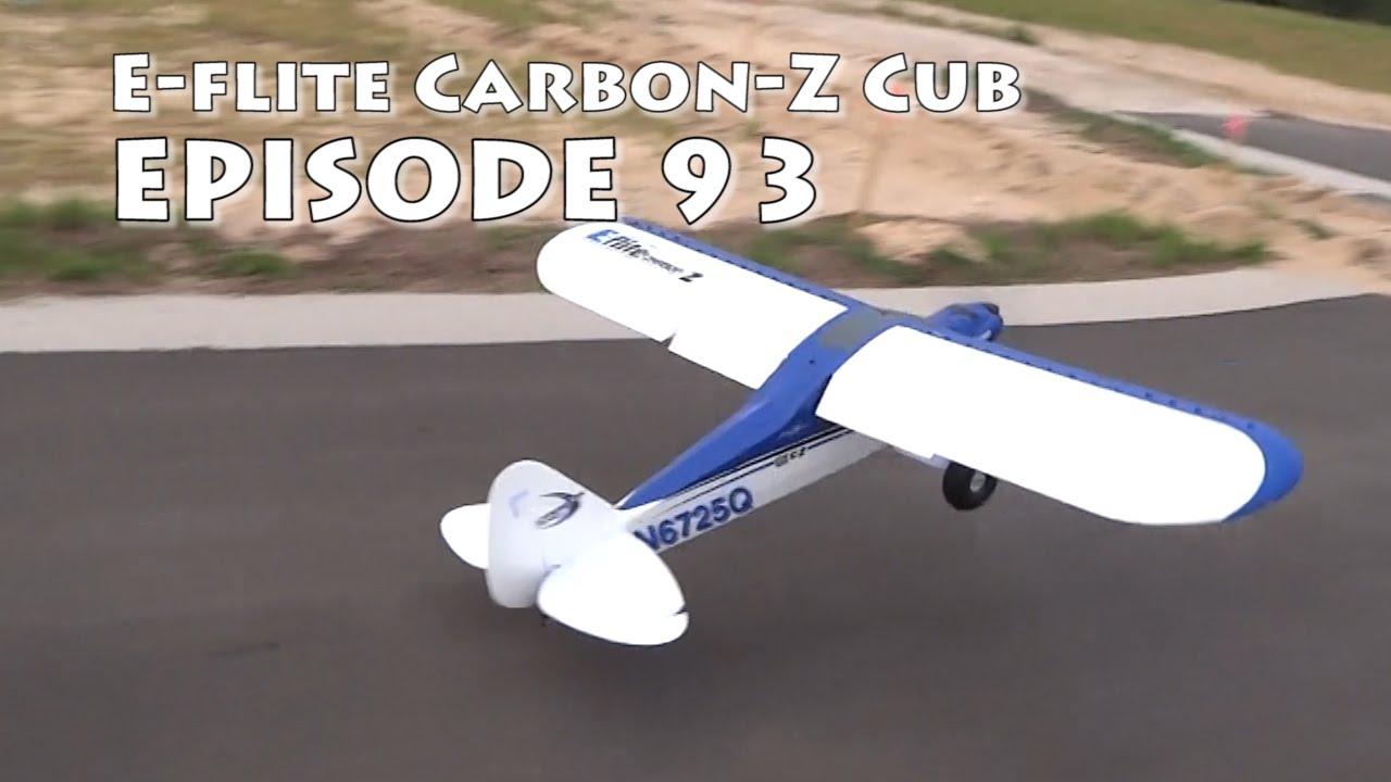E-flite Carbon-Z Cub aircraft FLAPS and LOOPS