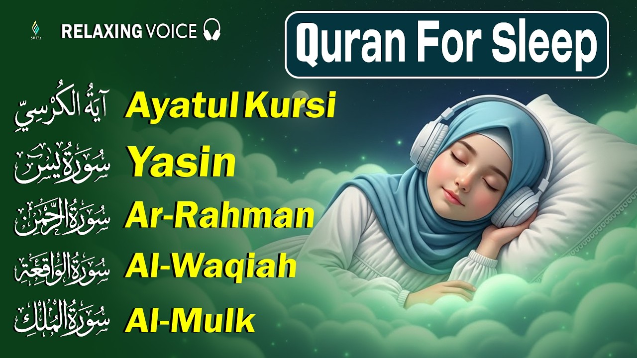 Quran For Sleep Peaceful Tilawat That Inspires Spiritual Rest।Alfatiha, AyatulKursi, AlMoeathat