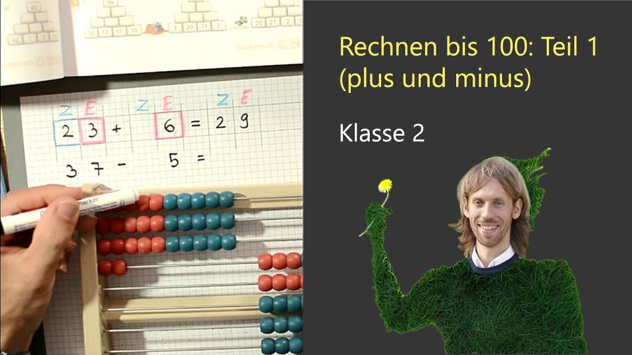 [Klasse 2]: Rechnen ohne Finger bis 100 Teil 1: Addition und Subtraktion (plus + minus) Lehrer Wirth