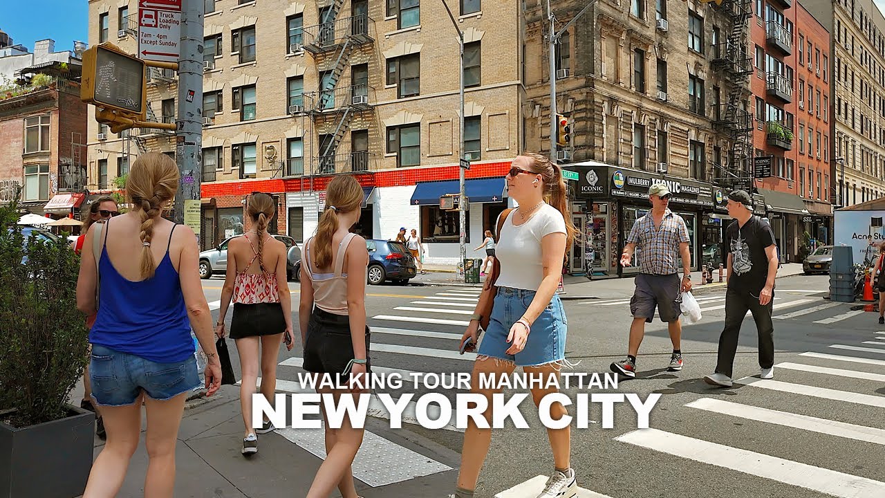 New York Manhattan Summer Walk, Broadway, Union Square, 5th Avenue, 39th Street, 7th Avenue, Chelsea