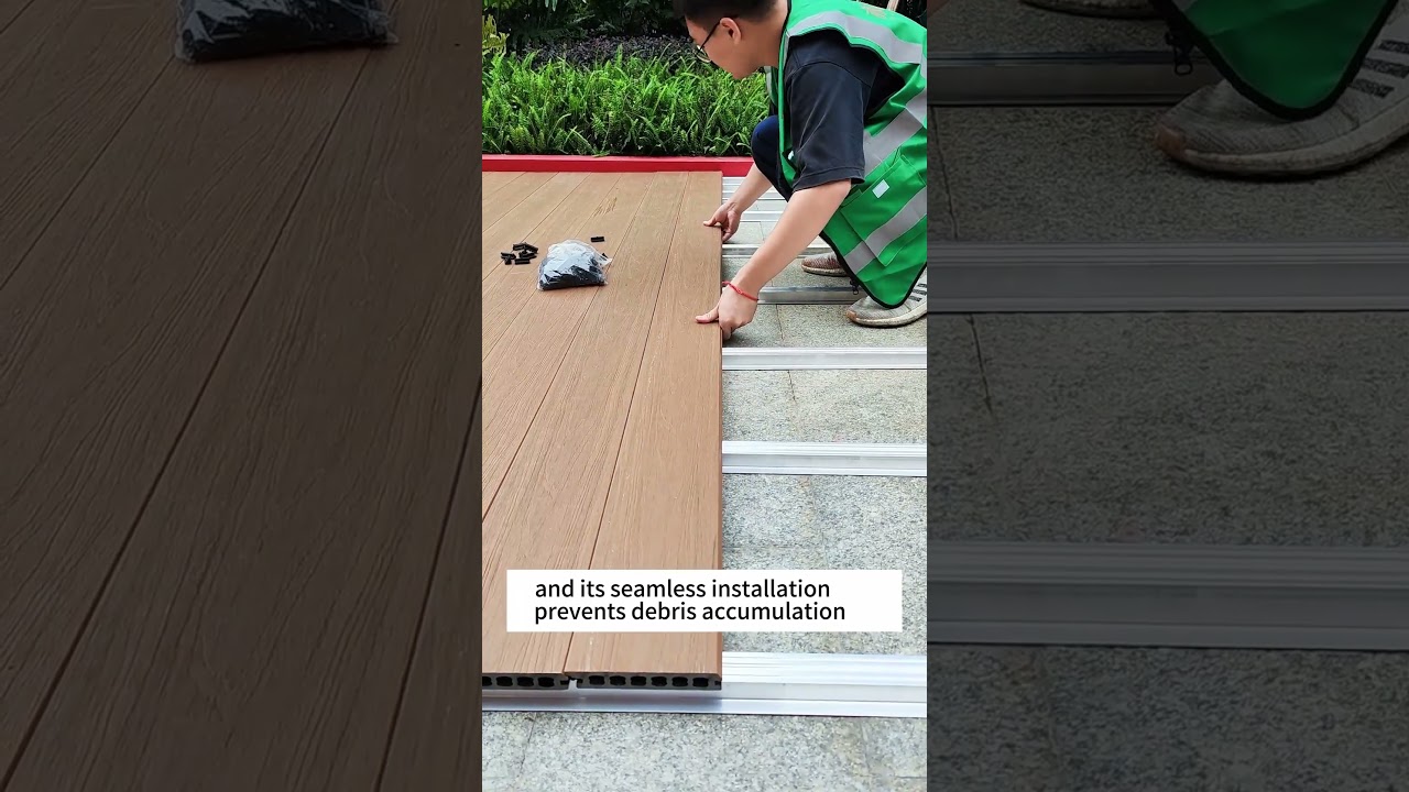 Want a hassle-free outdoor flooring solution? Choose seamless wood plastic flooring!