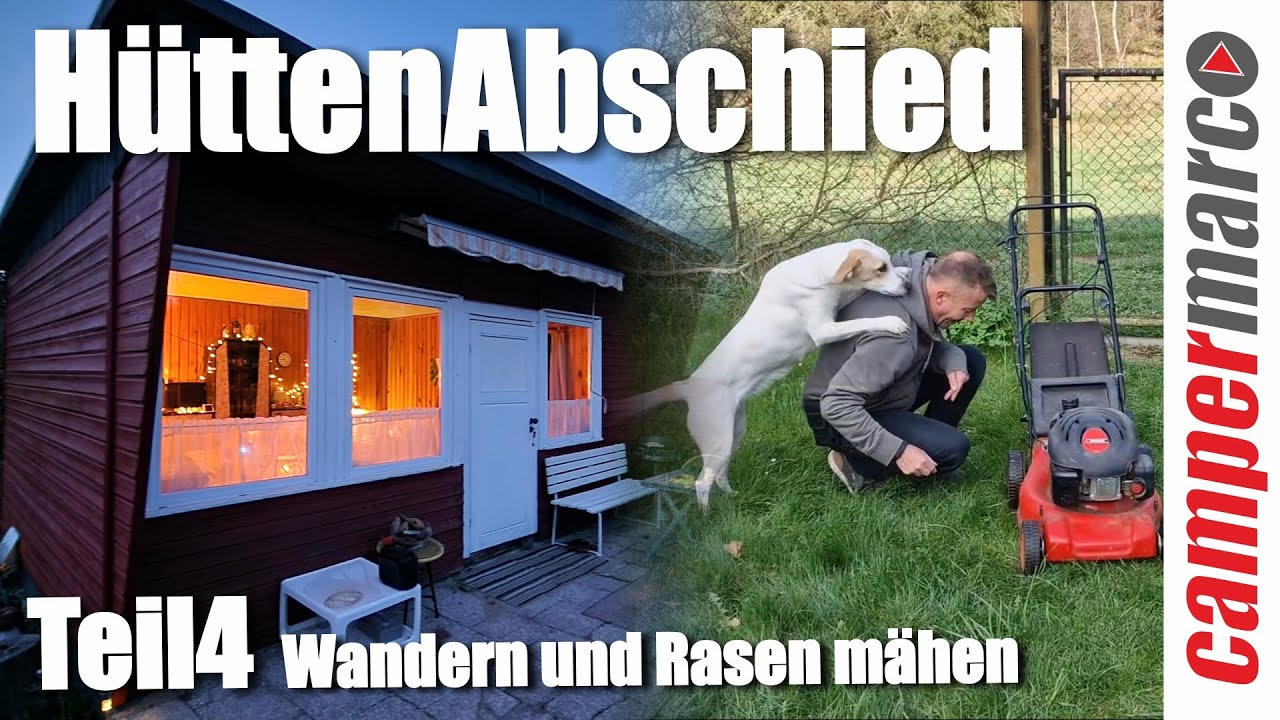 #04 Harzhaus-Abschied | Nochmal schnell den Rasen m&auml;hen - hat sie gesagt #cabin #harz #rasenm&auml;her
