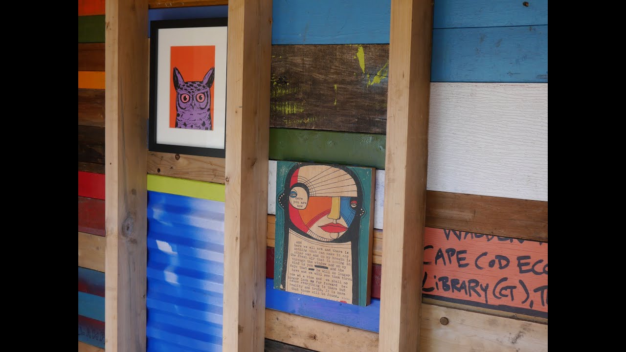 Building a Shed or Cabin with FREE RECYCLED MATERIALS- Deek's WILD WALL