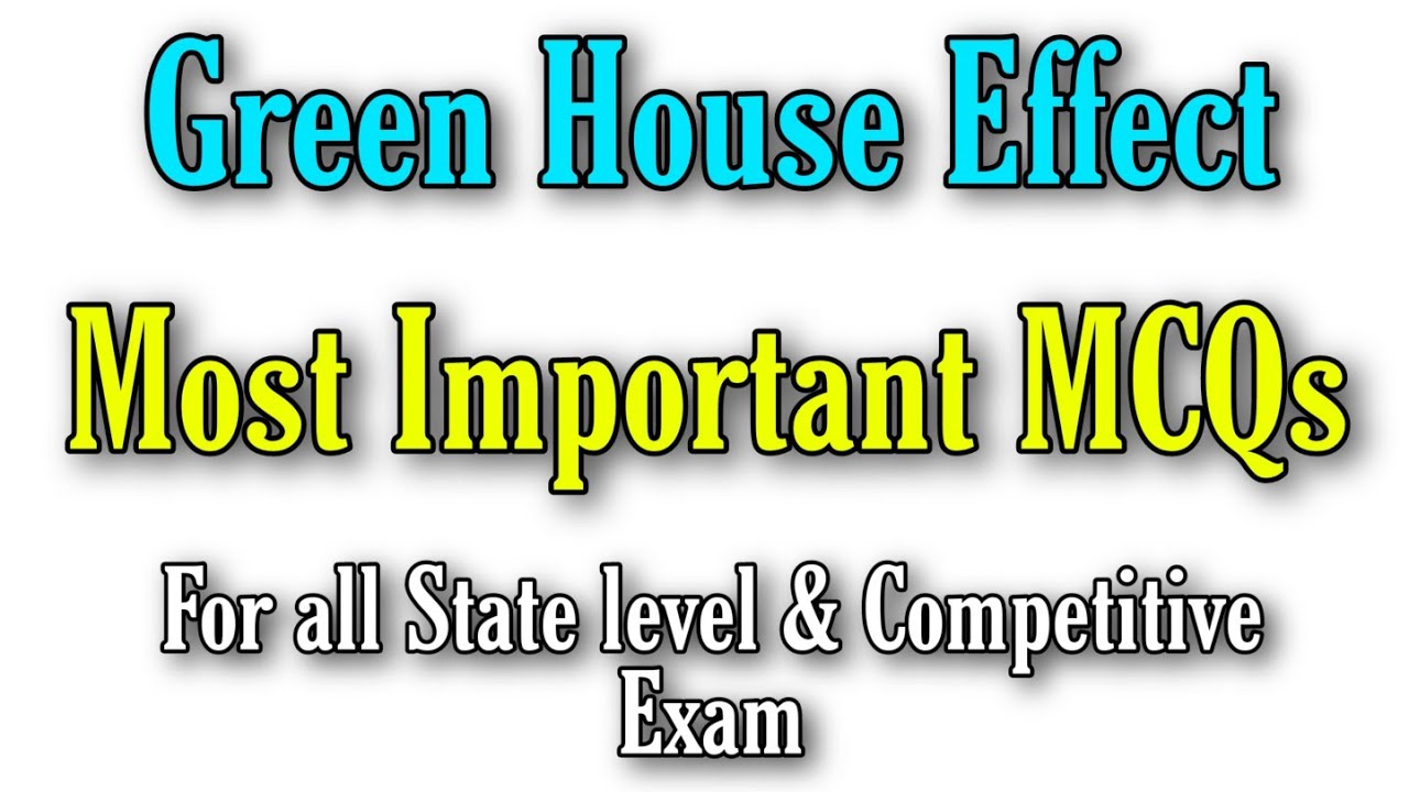 Important Mcqs on Green House Effect||Jkssb