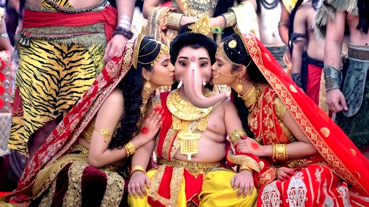 देखिये कैसे हुआ गणेश जी का रिद्धि सिद्धि से विवाह | Vignaharta Ganesh