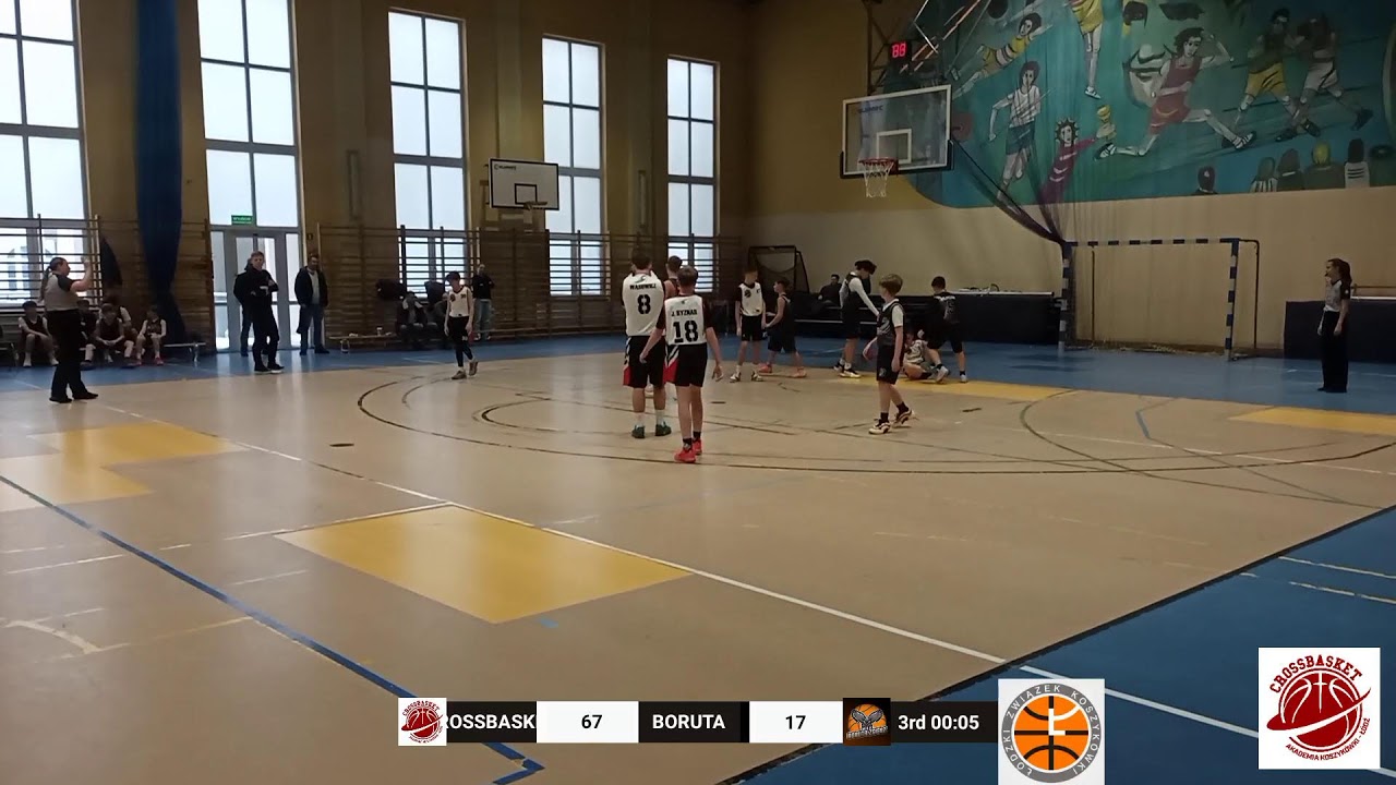 ŁZKosz U14M 11.01.2026 sezon 2025/26 AK Crossbasket Łódź - Boruta Zgierz
CROSSBASKE VS  BORUTA