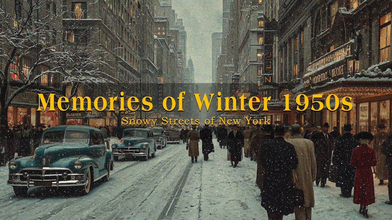Memories of Winter 1950s | Classic Jazz & Big Band Melodies – Snowy Streets of New York