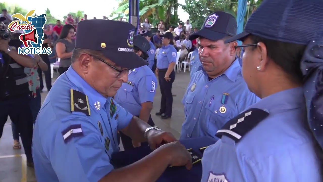 Policía Nacional en Bluefields celebró el acto de ascenso en grados 