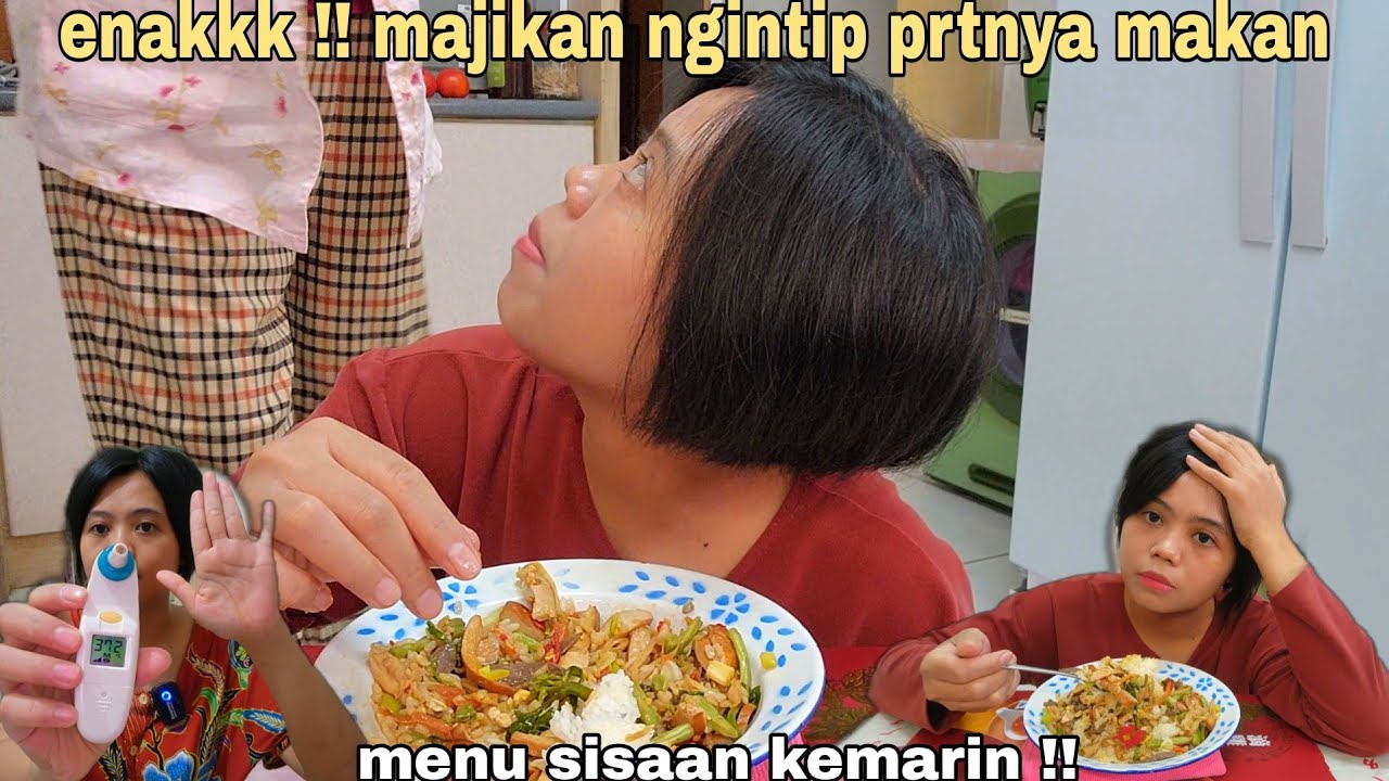 MAJIKAN NGINTIP PRTNYA MAKAN DI DAPUR ‼️