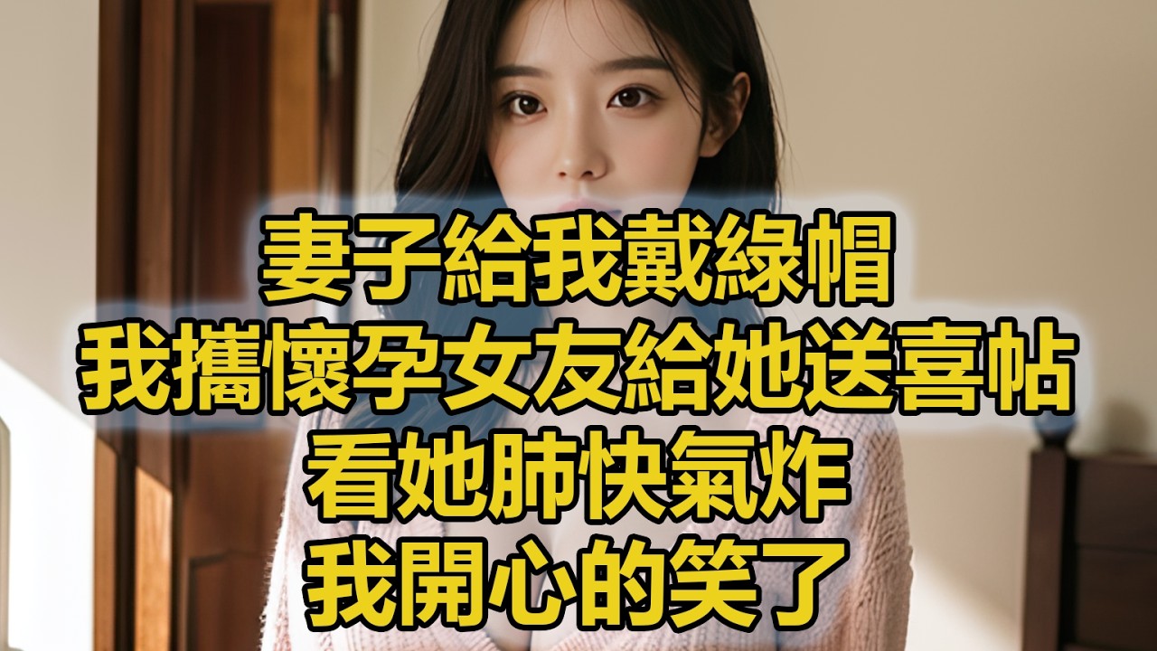 妻子給我戴綠帽，我攜懷孕女友給她送喜帖，看她肺快氣炸，我開心的笑了。