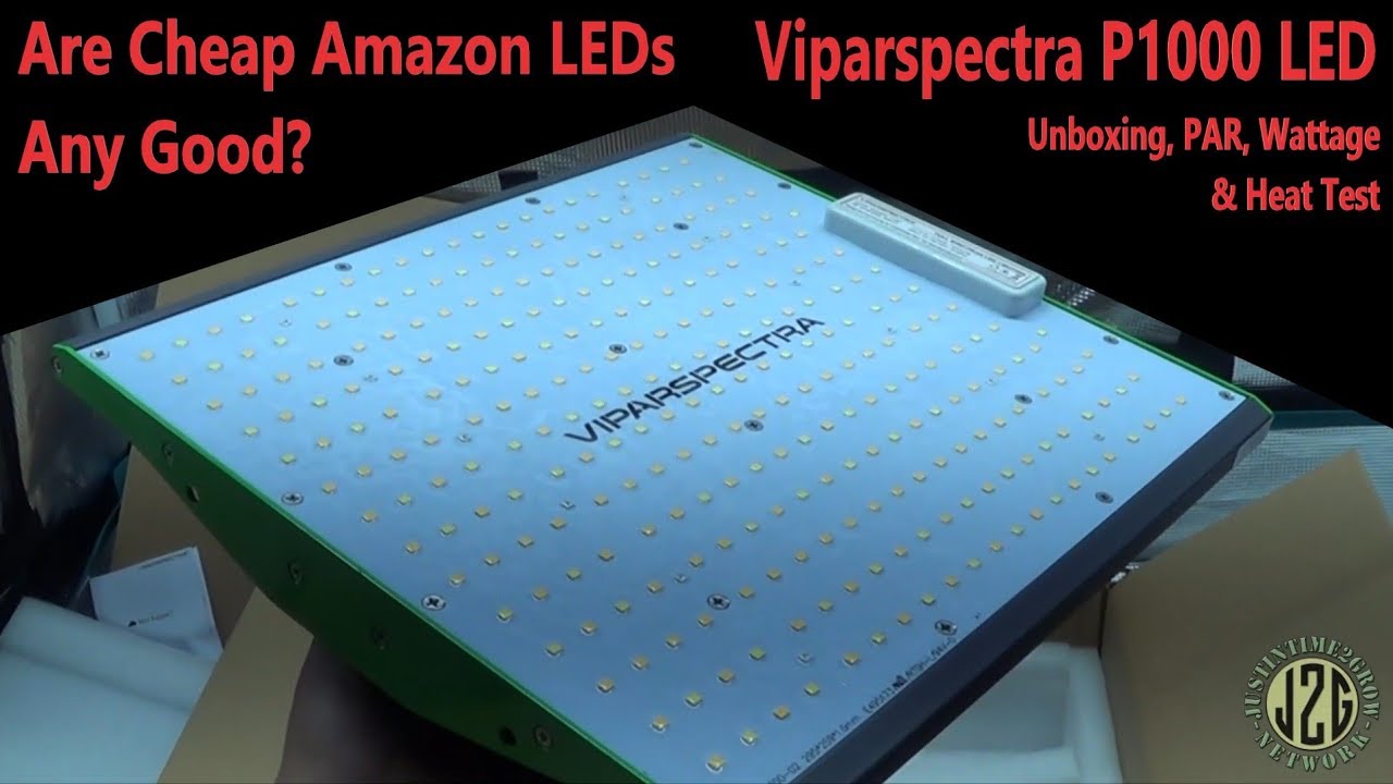 Хороши ли дешёвые лампы Amazon? (Эпизод 7) &mdash; Распаковка Viparspectra P1000, тест PAR, мощности и нагрева