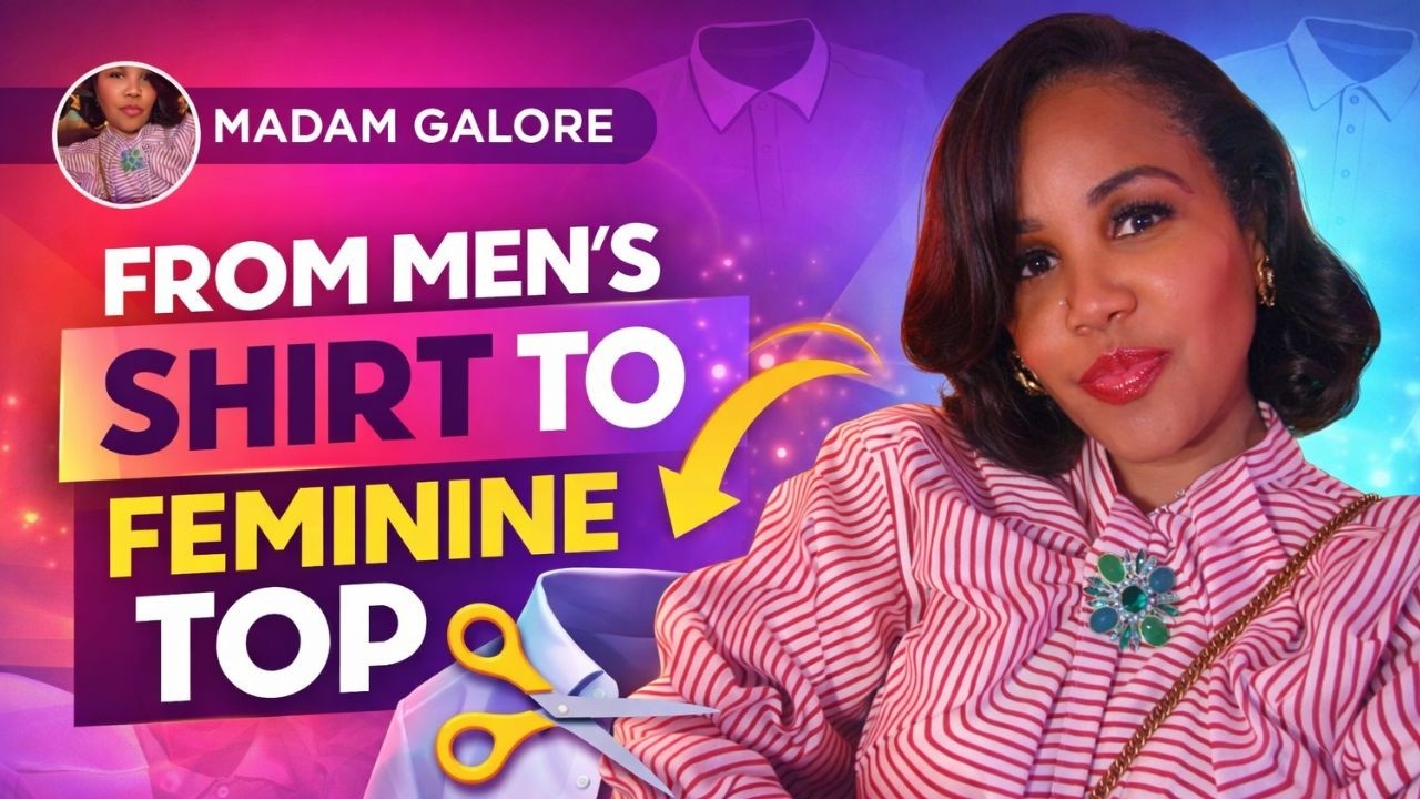 Thrift Flip : Transform a Men's Shirt into a Feminine Blouse (No-Sew DIY)