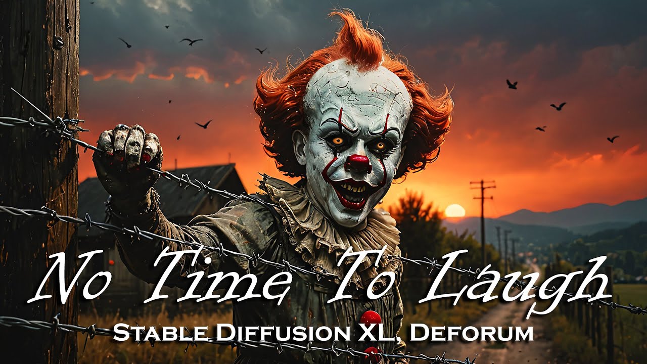 No Time To Laugh 🤡 Stable Diffusion XL + Deforum