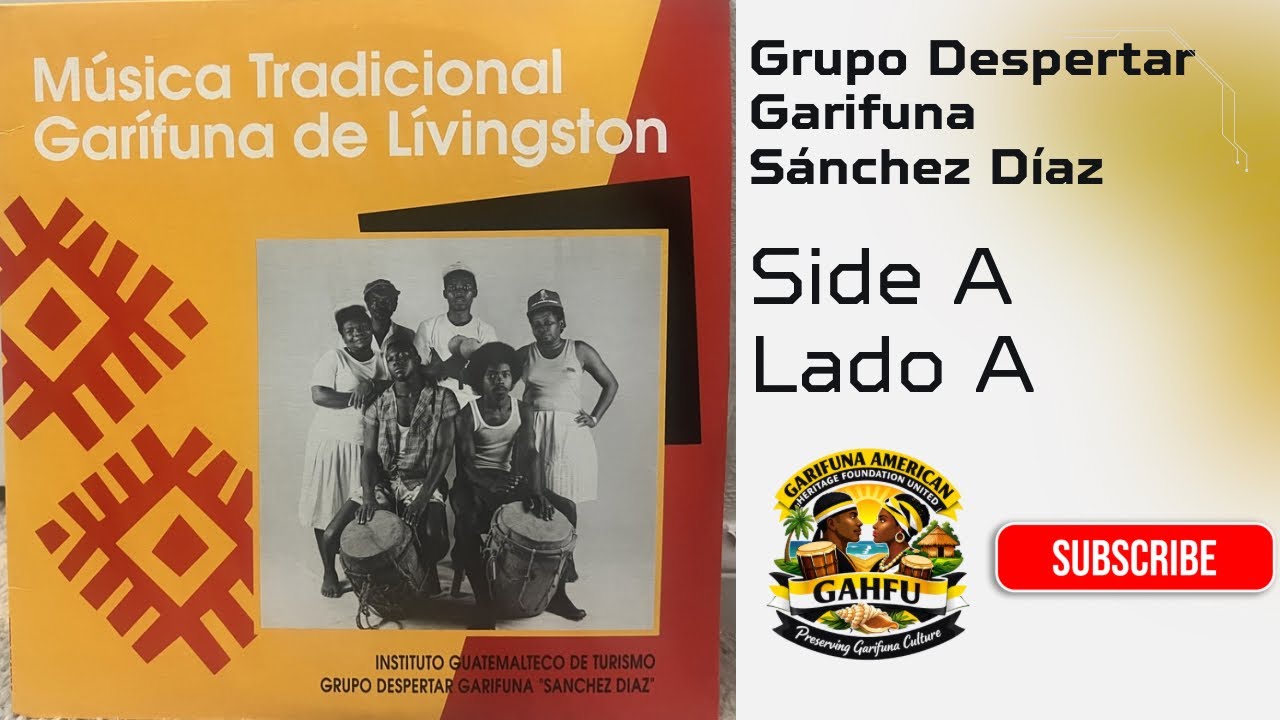 Vinyl 1 Side A Rare 1991 Double LP 33 RPM Grupo Despertar Garifuna Sanchez Diaz 