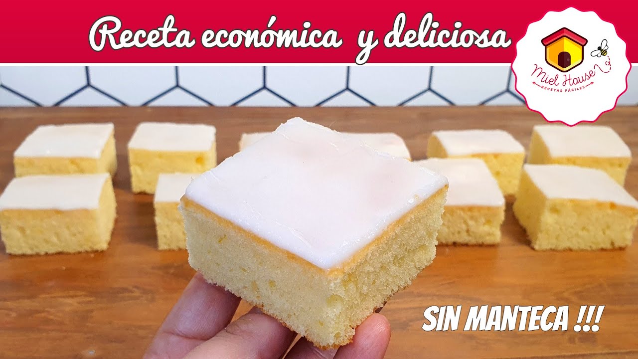 Cuadrados de limón VERSION ESPONJOSA Y ECONOMICA sin manteca