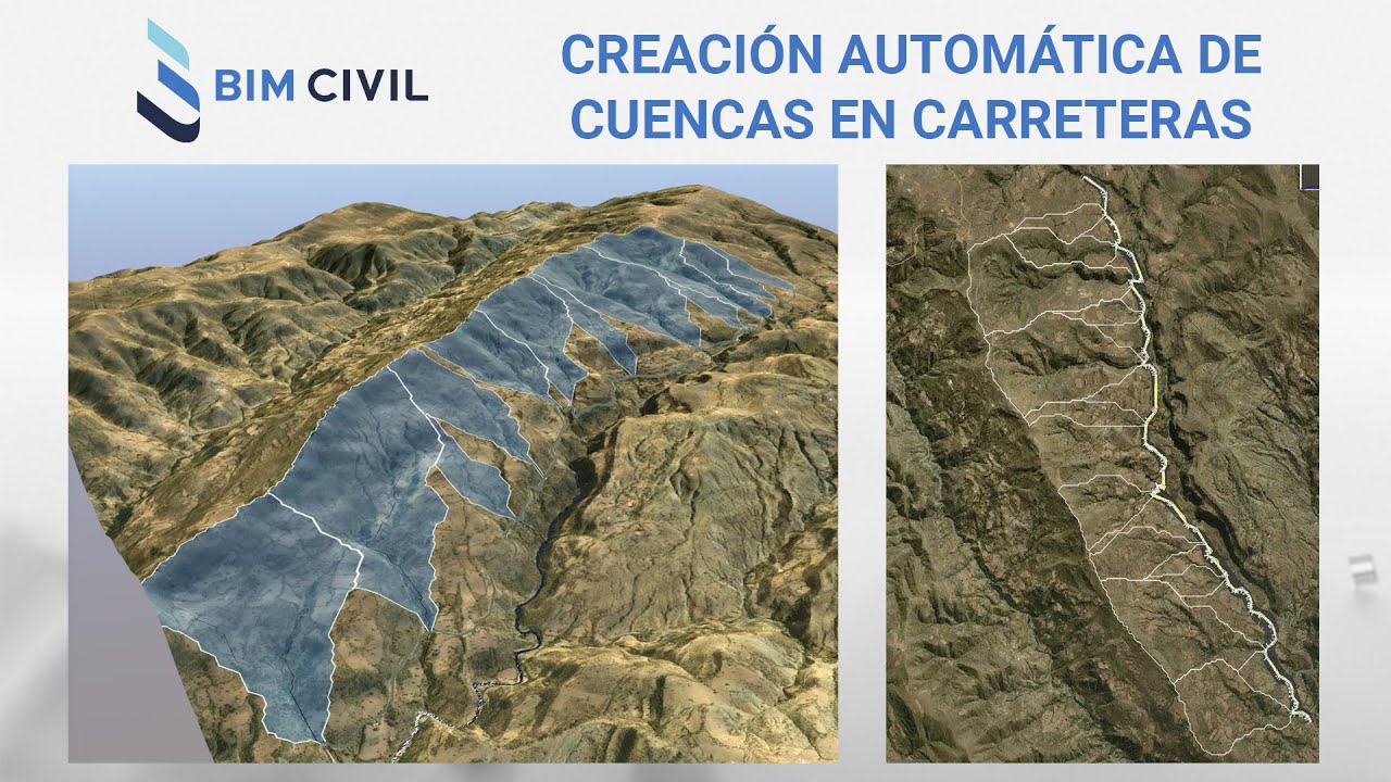 Creación automática de cuencas en vías para diseño de obras de drenaje transversal