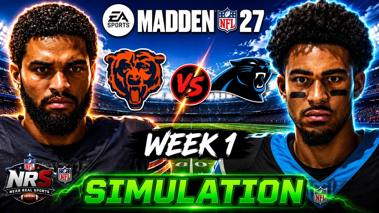 CHICAGO BEARS vs CAROLINA PANTHERS &mdash; 1-Я НЕДЕЛЯ &mdash; ПРОГНОЗ СИМУЛЯЦИИ MADDEN 27