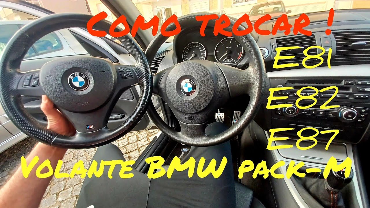 Como trocar volante pack-M | BMW E87 | E81 | E82 | How to instal