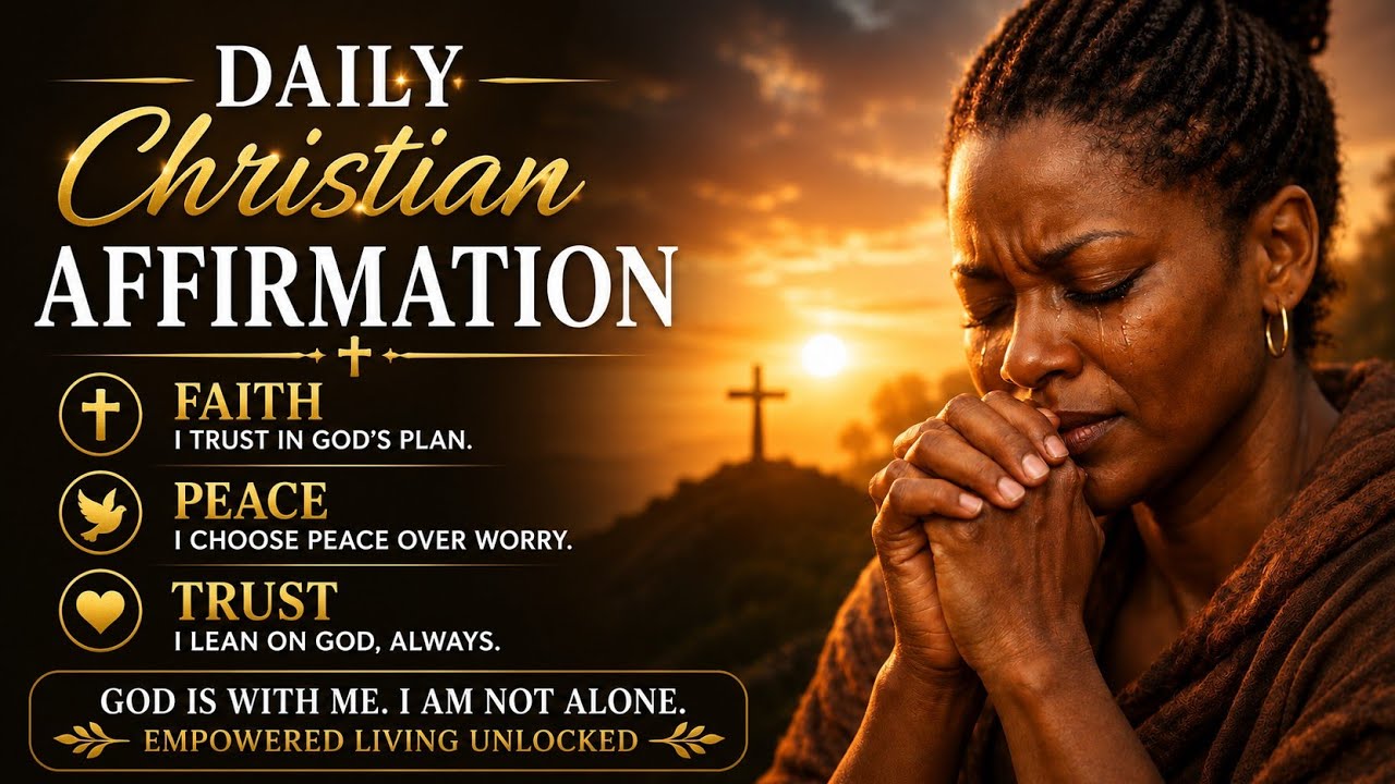 Daily Christian Affirmations for Faith, Peace & Trust in God | Morning Prayer 2025
